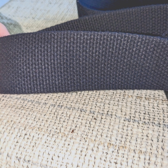 NIKE Web Belt Navy Canvas Adjustable Size 38" - Picture 3 of 4